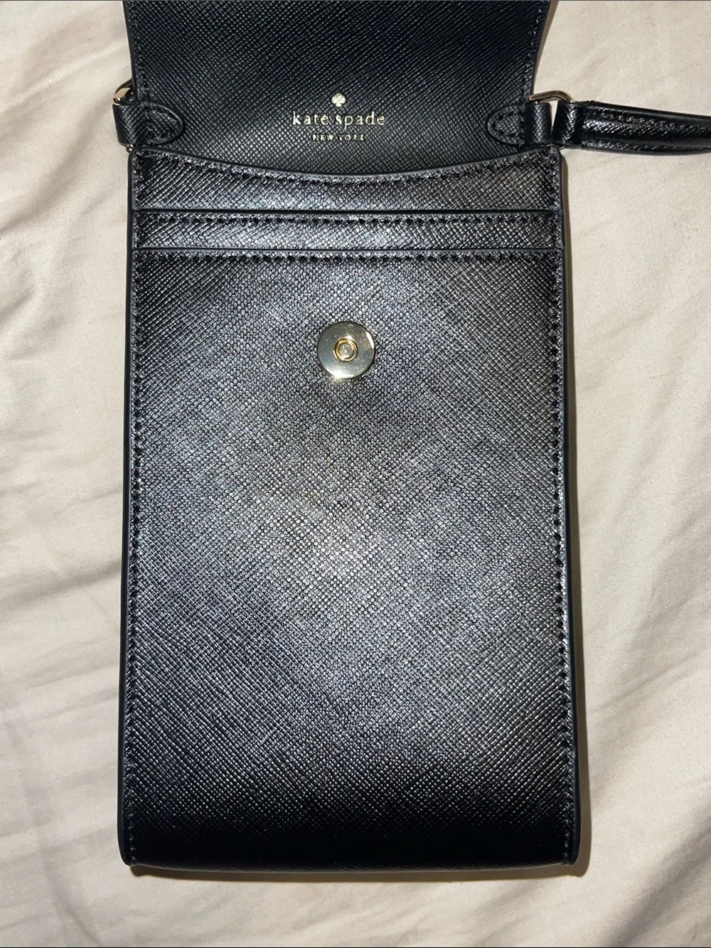 NWOT Kate Spade Madison Saffiano Leather Phone Crossbody Black KC592